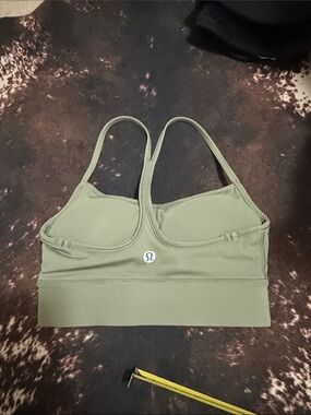lululemon athletica Sage Olive Strappy Sports Bra